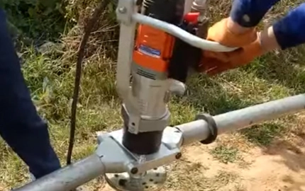 Motorista de pilha de mão elétrica, motorista de pilha helicoidal para escavadeira