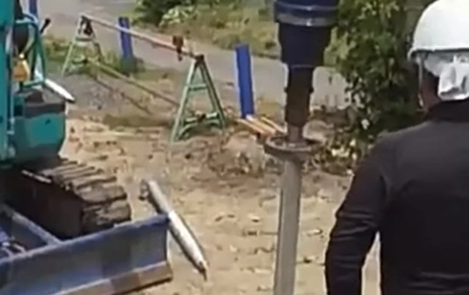 Motorista de pilha de parafuso para escavadeira