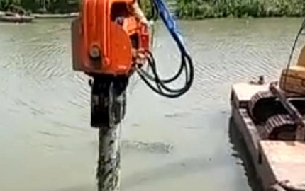 Como usar Vibro Pile Hammer