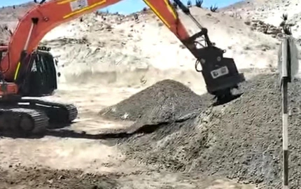 Ímã da máquina escavadora