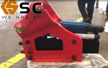 Exposição do produto da máquina escavadora